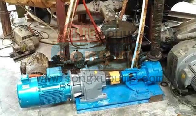 內齒泵NB-210X,PPG大料發泡泵案例現場